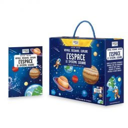 Puzzle + livre L'Espace, Le Système Solaire Sassi Ikaipaka jeux