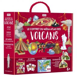 Le coffret du Méga Atlas des Volcans Sassi Ikaipaka jeux &