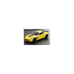 Voiture miniature Chevrolet Corvette Jaune 1/24  Ikaipaka jeux