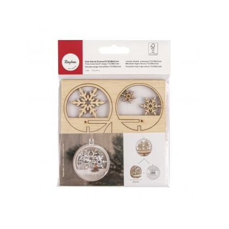 Pièces à insérer Boule de Noël Flocons Rayher Ikaipaka jeux &