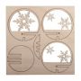 Pièces à insérer Boule de Noël Flocons Rayher Ikaipaka jeux &