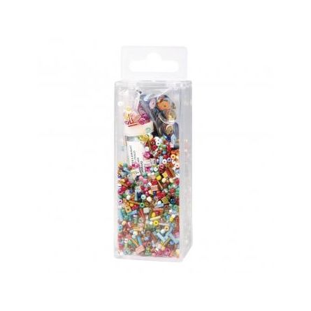 Perles Mix paillettes, verre, fil Rayher Ikaipaka jeux & jouets