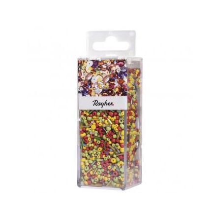Perles Mix verre, paillettes, fil Rayher Ikaipaka jeux & jouets