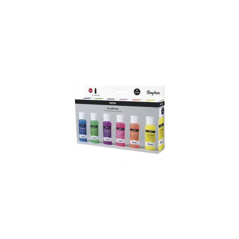 Peintures acryliques Kit Néon Rayher Ikaipaka jeux & jouets