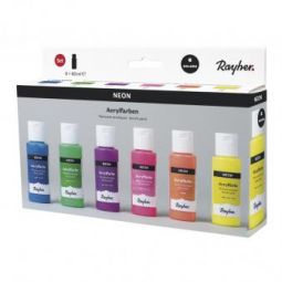 Peintures acryliques Kit Néon Rayher Ikaipaka jeux & jouets