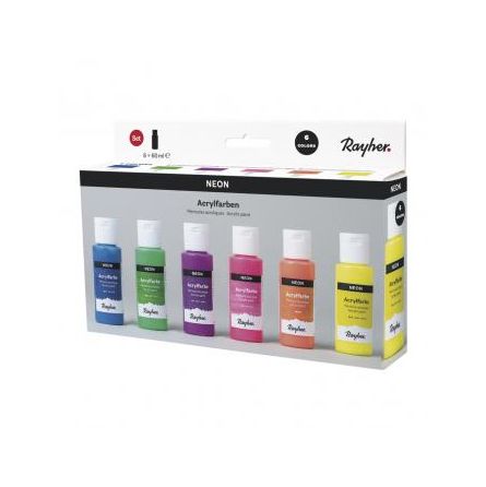 Peintures acryliques Kit Néon Rayher Ikaipaka jeux & jouets