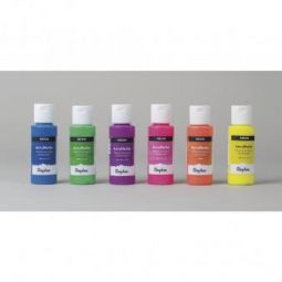Peintures acryliques Kit Néon Rayher Ikaipaka jeux & jouets