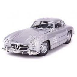 Voiture Miniature Mercedes 300 SL argent 1/24  Ikaipaka jeux &