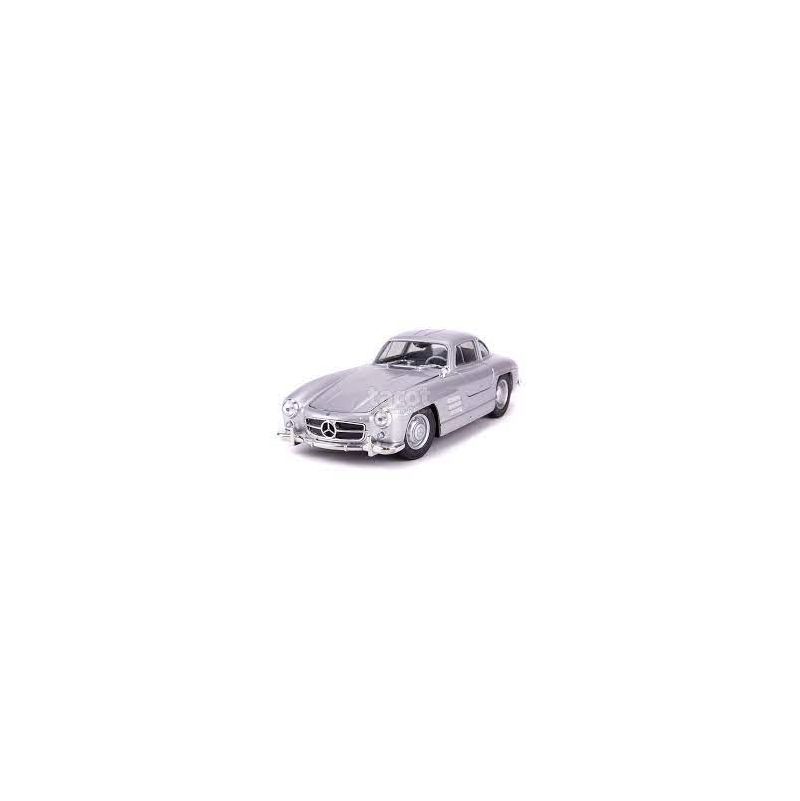 Voiture Miniature Mercedes 300 SL argent 1/24  Ikaipaka jeux &