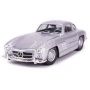 Voiture Miniature Mercedes 300 SL argent 1/24  Ikaipaka jeux &