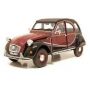 Voiture Miniature Citroen 2CV Charleston bordeau/noir 1/24 