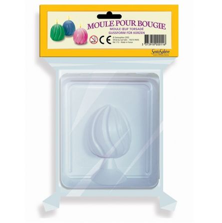 Moule bi-face Bougie Œuf Torsade Sentosphere Ikaipaka jeux &