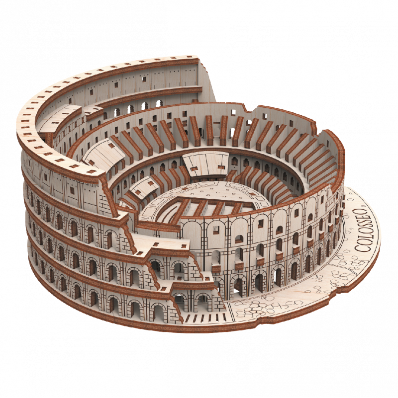 Maquette 3d Colisée de Rome Mr Playwood Mr PlayWood Ikaipaka