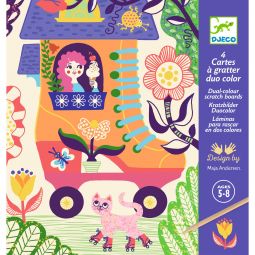 Cartes à Gratter Drôles de maisons Djeco Ikaipaka jeux & jouets