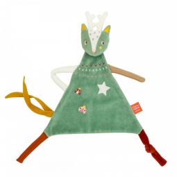 Doudou Z'anepasperdre Daim Vert L'oiseau Bateau Ikaipaka jeux &