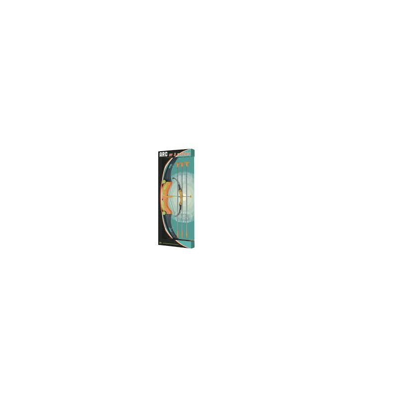 Arc 57cm 3 Fleches Ventouses  Ikaipaka jeux & jouets Royan