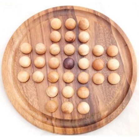 Solitaire Billes en bois  Ikaipaka jeux & jouets Royan