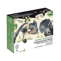 Puzzle 3X200p Dinosaures Vilac VILAC Ikaipaka jeux & jouets