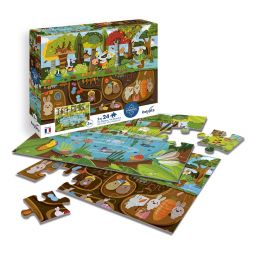 Puzzle 24P x 2 Vie dessus Vie dessous Sentosphere Ikaipaka jeux
