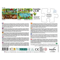 Puzzle 24P x 2 Vie dessus Vie dessous Sentosphere Ikaipaka jeux