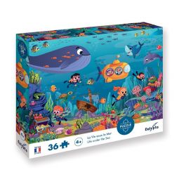 Puzzle 36P La vie sous la Mer Sentosphere Ikaipaka jeux &