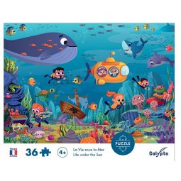 Puzzle 36P La vie sous la Mer Sentosphere Ikaipaka jeux &