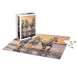 Puzzle 500P XL Chevaux en Camargue Sentosphere Ikaipaka jeux &