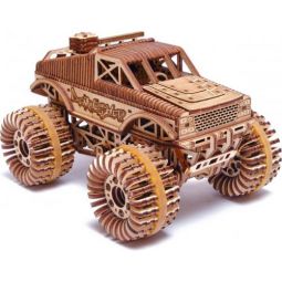 Maquette 3D en bois - Monster Truck- 556pcs  Ikaipaka jeux &