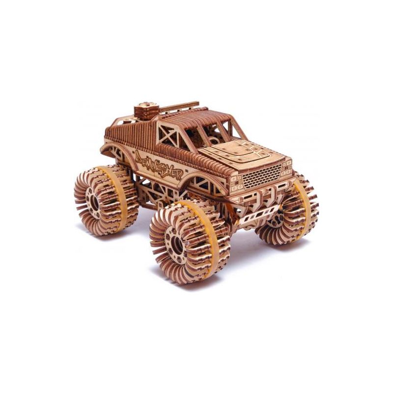 Maquette 3D en bois - Monster Truck- 556pcs  Ikaipaka jeux &