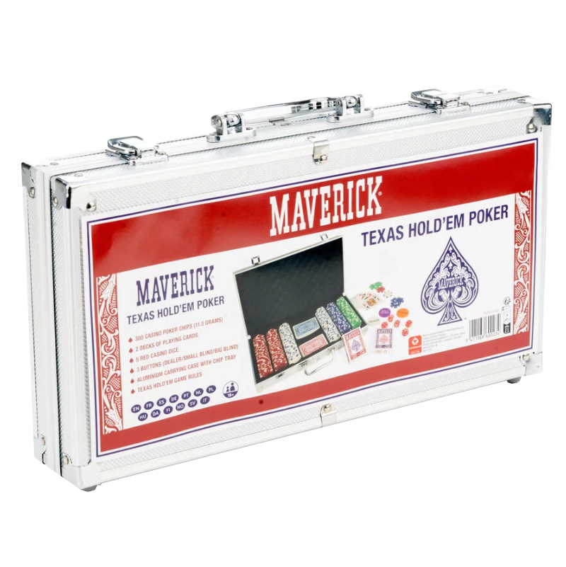 Poker Mallette Maverick 300 jetons 11.5g Pixie games Ikaipaka