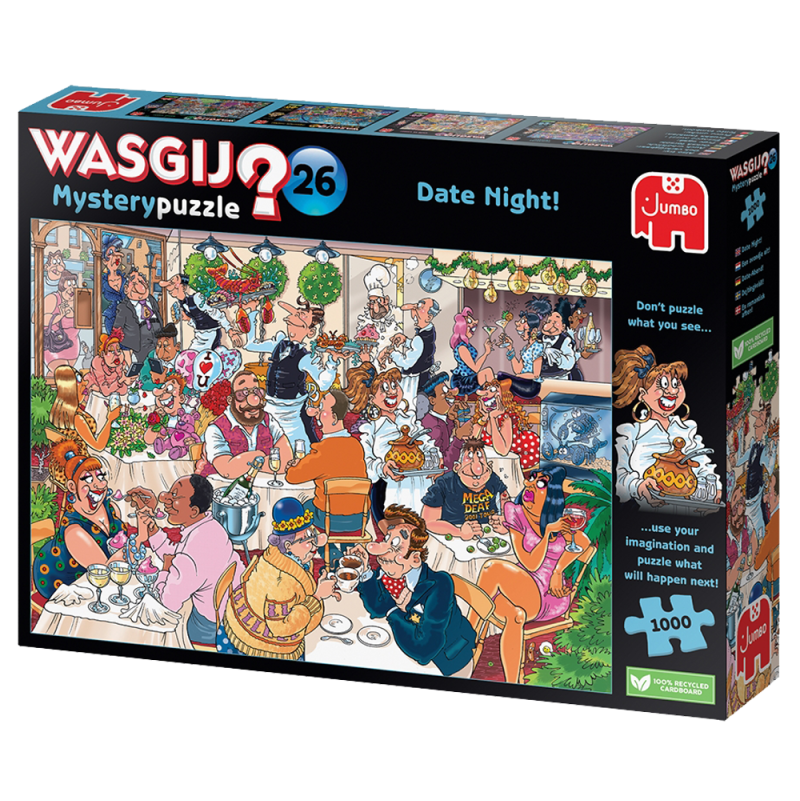 Puzzle 1000p Wasgij Mystery 26 Soirée en amoureux  Ikaipaka