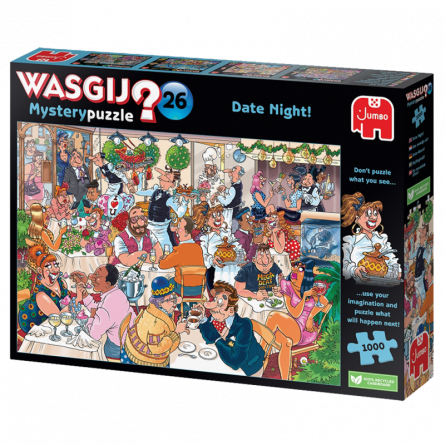 Puzzle 1000p Wasgij Mystery 26 Soirée en amoureux  Ikaipaka