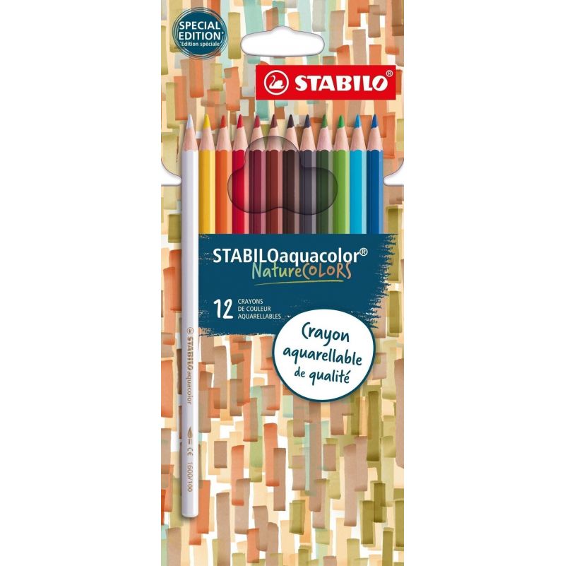 12 Crayons aquarellables NaturColor  Ikaipaka jeux & jouets