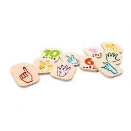 Apprendre les chiffres en signe PlanToys Ikaipaka jeux & jouets
