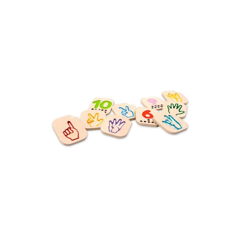 Apprendre les chiffres en signe PlanToys Ikaipaka jeux & jouets