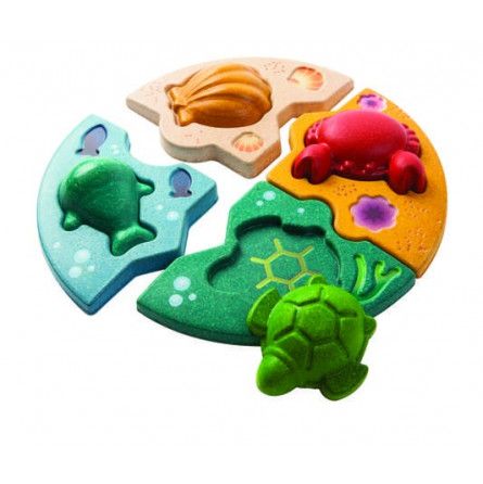Puzzle La vie marine - Plan Toys - IkaIpaka Royan