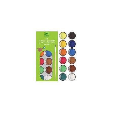 12 couleurs gouache Djeco Ikaipaka jeux & jouets Royan