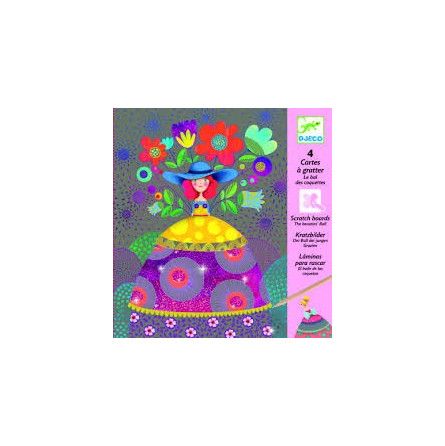 Cartes à gratter le bal des coquettes Djeco Ikaipaka jeux &