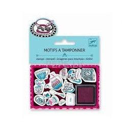 Motif à tamponner Tea time - IkaIpaka Royan