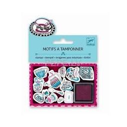 Motif à tamponner Tea time - IkaIpaka Royan