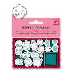 Motif à tamponner kawai - IkaIpaka Royan
