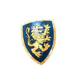 Bouclier de chevalier lion doré bleu Asa toys Ikaipaka jeux &