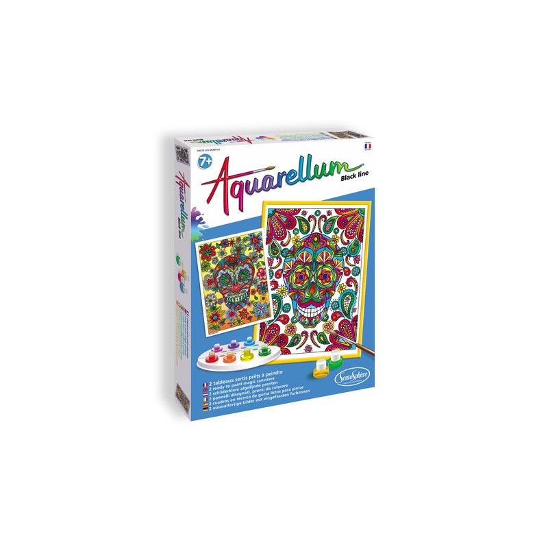 Aquarellum "dia de los muertos" Sentosphere Ikaipaka jeux &