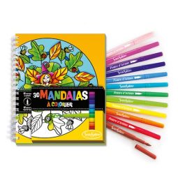 Carnet de coloriage mandalas + feutres - IkaIpaka Royan