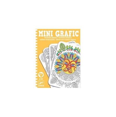 Mini grafic coloriage mandala - IkaIpaka Royan