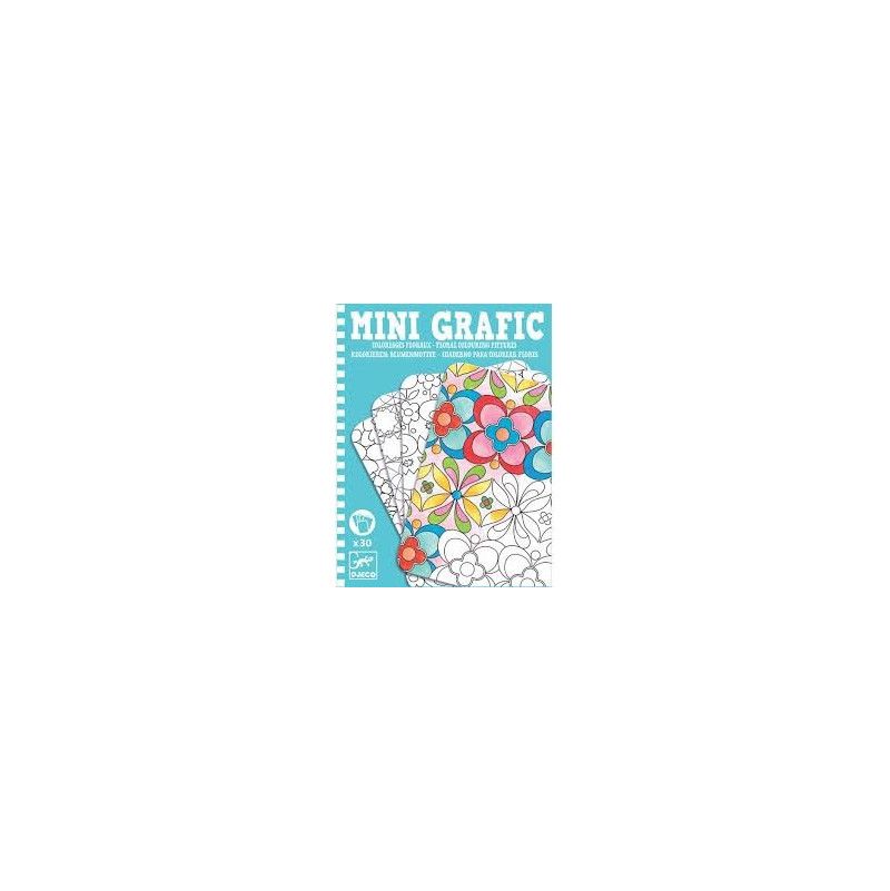 Mini grafic coloriages floraux Djeco Ikaipaka jeux & jouets