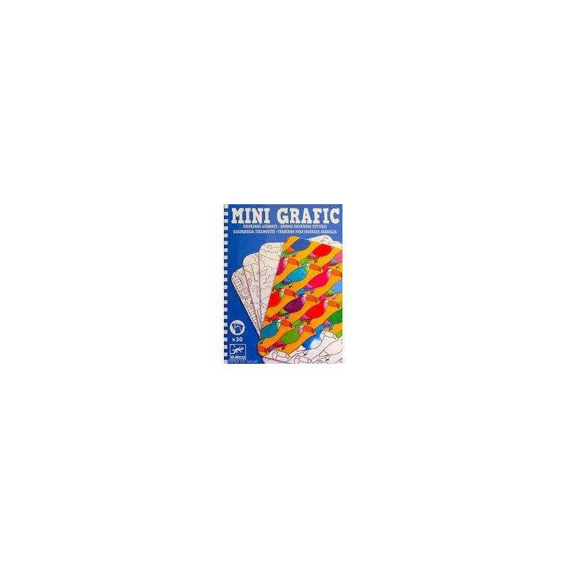 Mini grafic coloriage animaux Djeco Ikaipaka jeux & jouets Royan