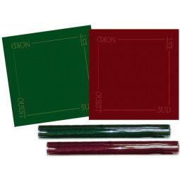 Tapis tarot supérieur tube vert 60*60 - IkaIpaka Royan