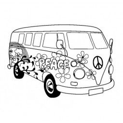 Tampon bois van peace 50*70 - IkaIpaka Royan
