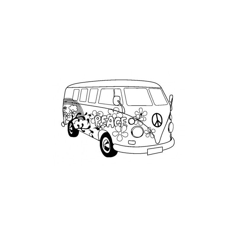 Tampon bois van peace 50*70 - IkaIpaka Royan